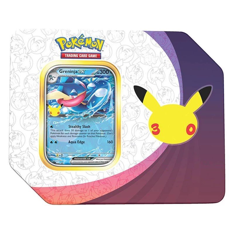 Pokémon 30th Celebration Tin (Sylveon or Greninja) $29.99