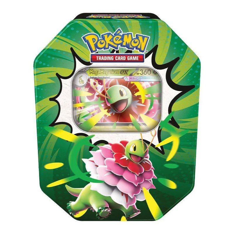 Pokémon Mega Meganium ex Tin $24.99