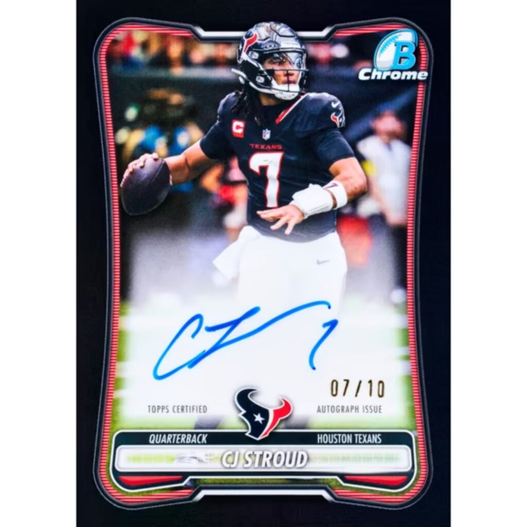 2026 Bowman Chrome CJ Stroud Houston Texans autograph 07/10