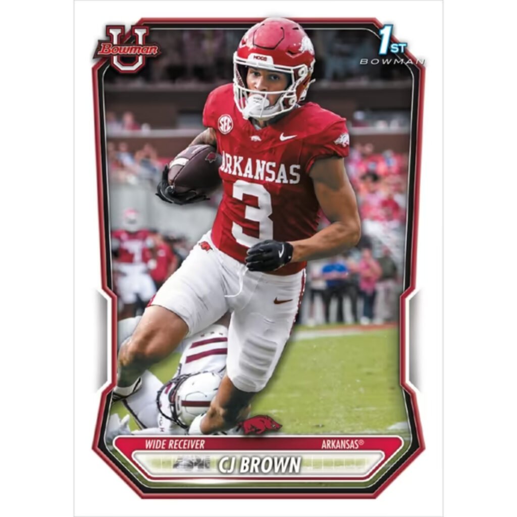 2026 Bowman U CJ Brown Arkansas 1st Bowman card