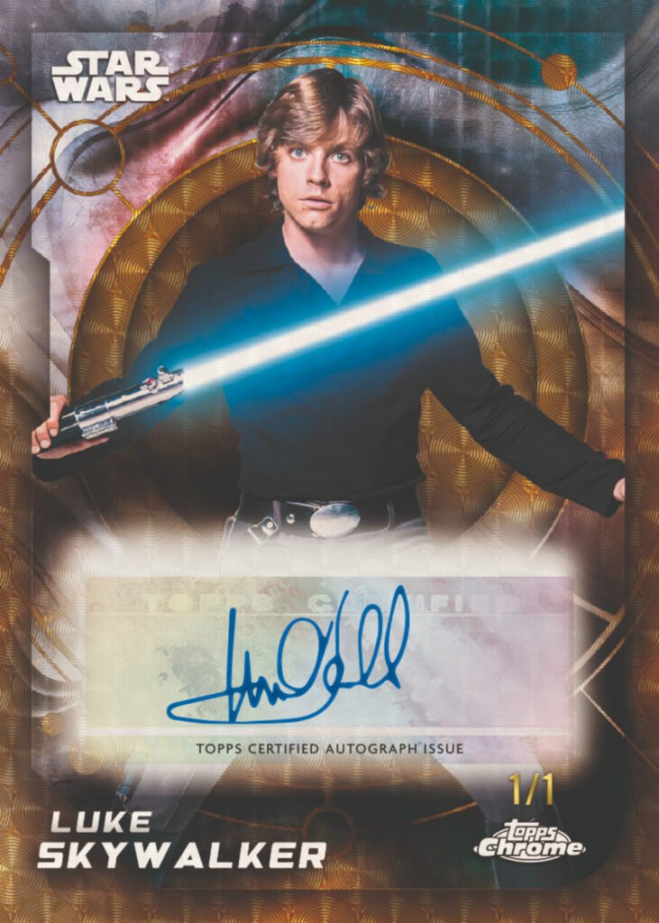 2026 Topps Chrome Star Wars Luke Skywalker Superfractor autograph 1/1