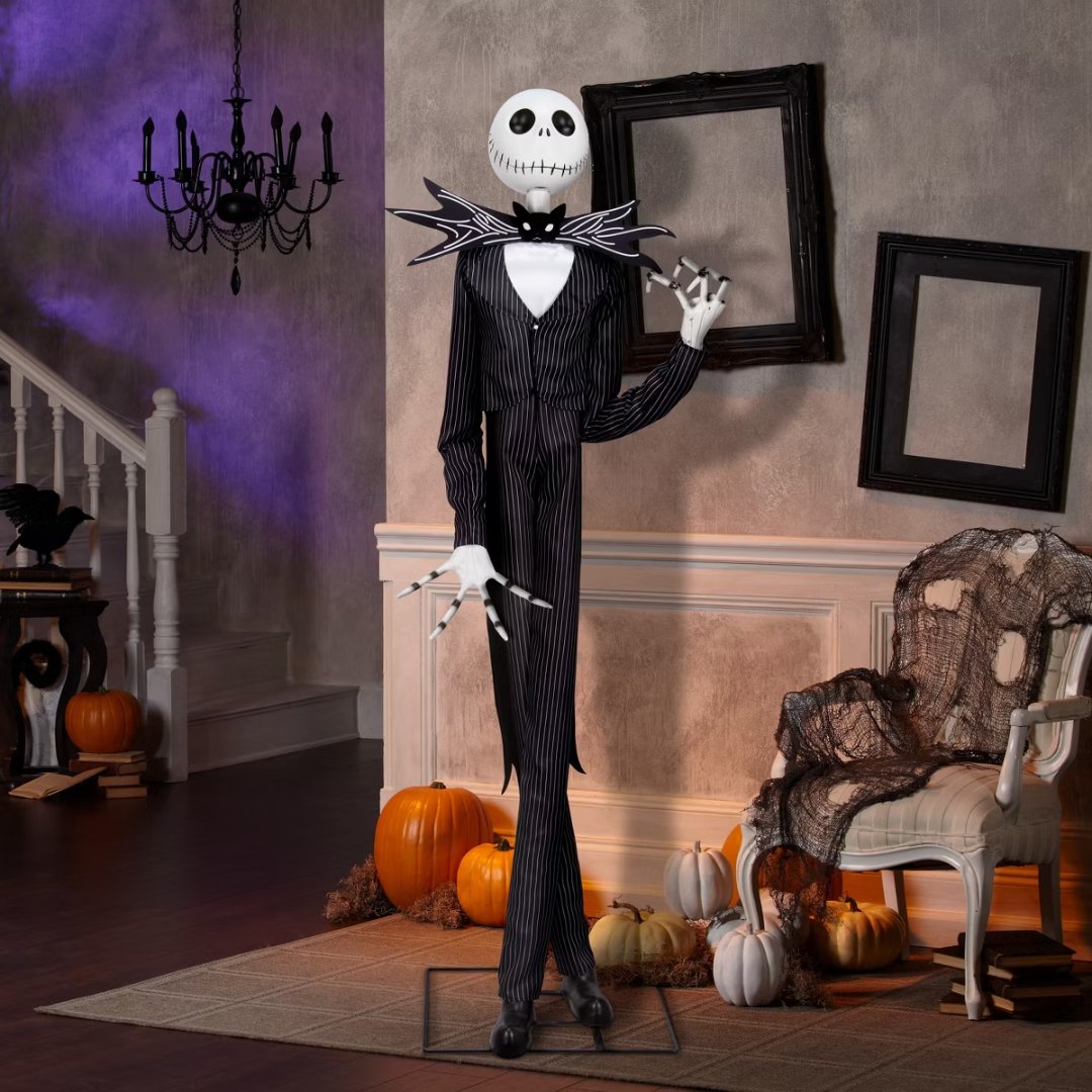 Jack Skellington life-size figure Halloween room lifestyle