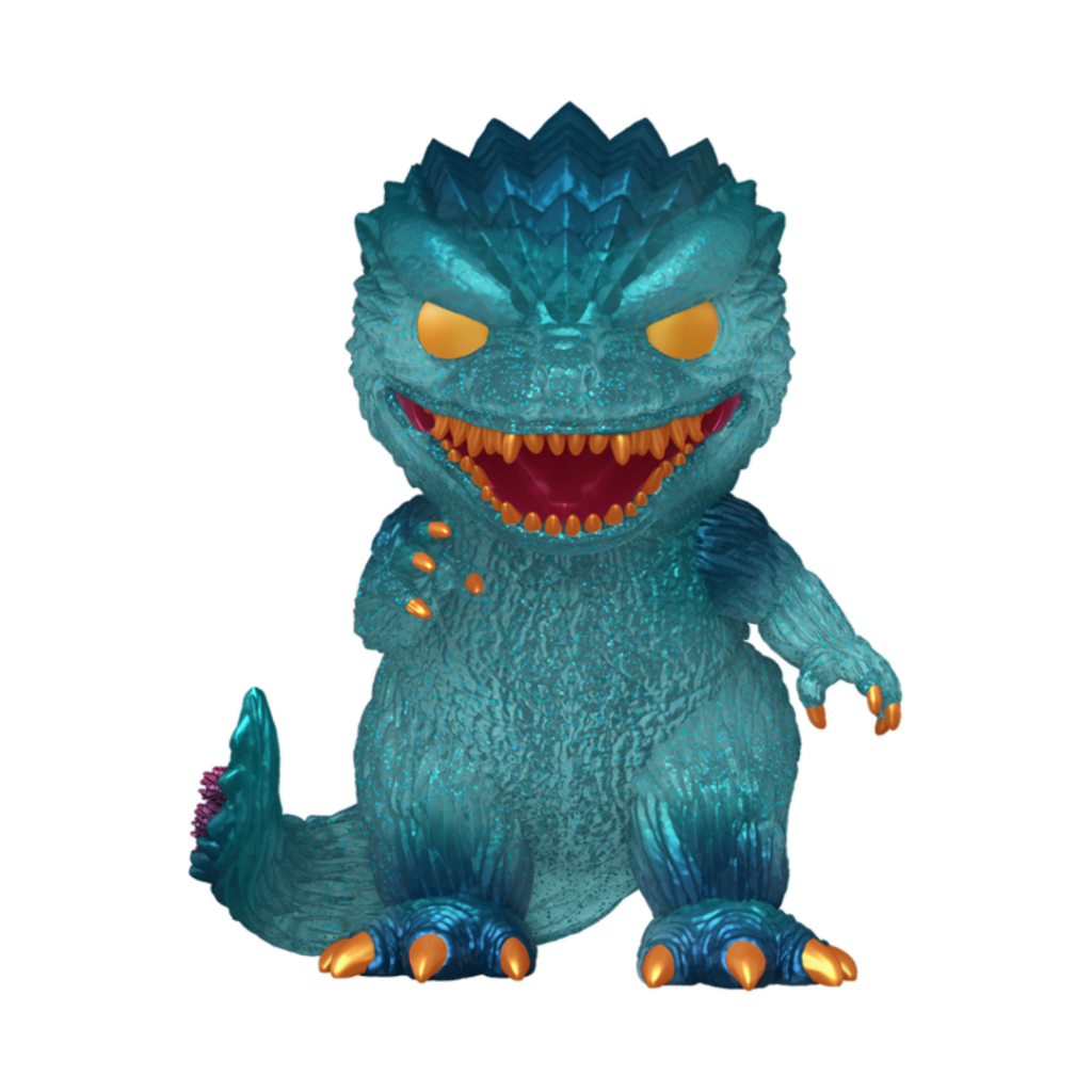 Funko Pop! Godzilla (Glitter) #2142 teal glitter vinyl figure with orange eyes and claws
