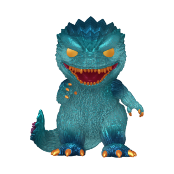 Funko Pop! Godzilla (Glitter) #2142 teal glitter vinyl figure with orange eyes and claws