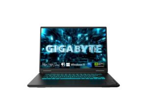 GIGABYTE Gaming A16 Pro gaming laptop front view with 16-inch WQXGA display