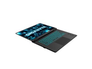 GIGABYTE Gaming A16 Pro opened flat showing display and keyboard deck