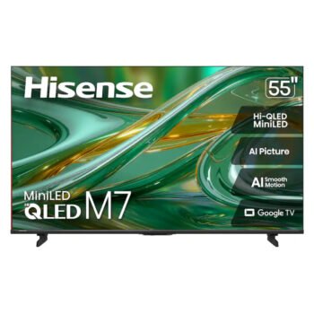 Hisense 55" Class M7 MiniLED Hi-QLED 4K UHD Smart Roku TV (2026) front view