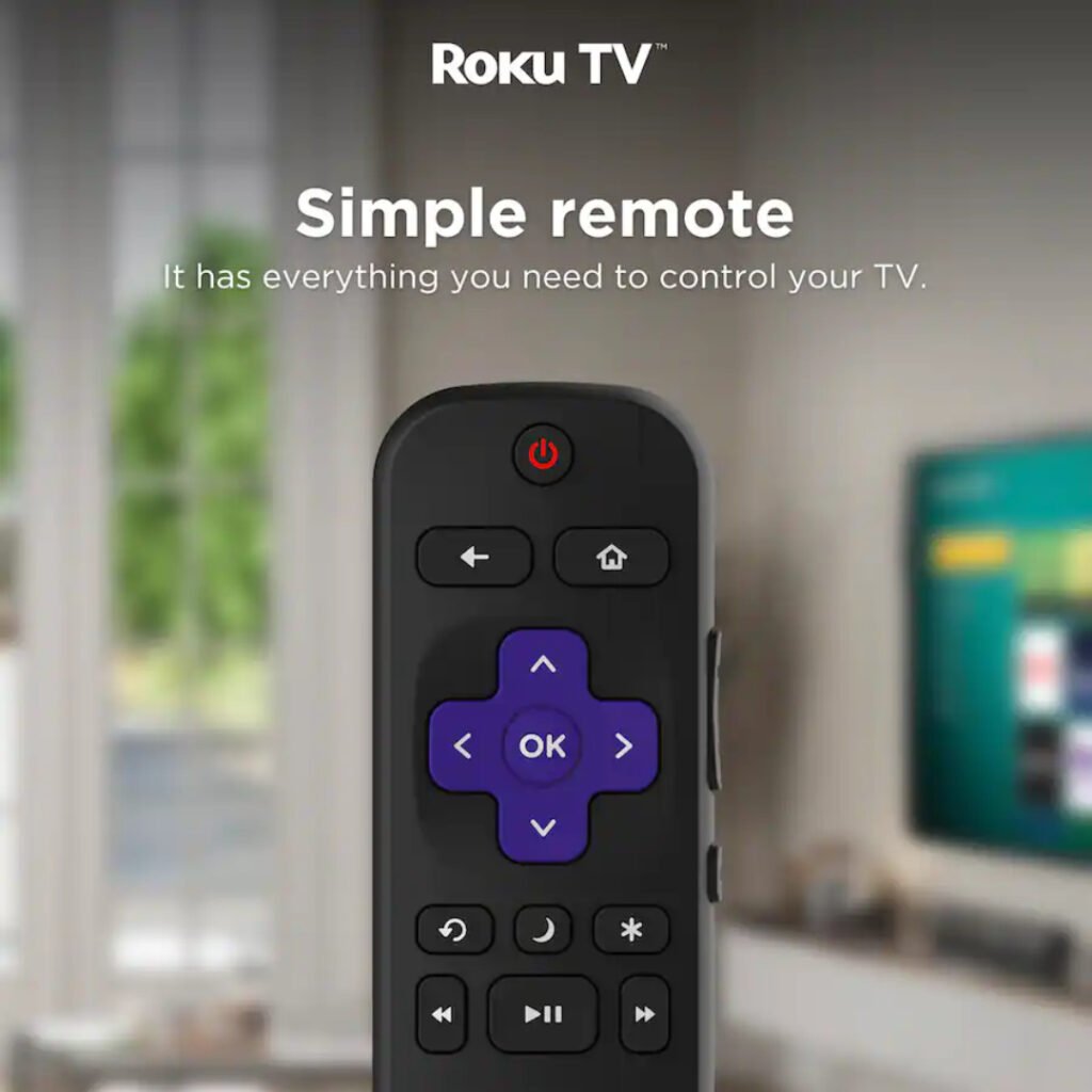 Simple Roku TV remote for the Hisense 55" M7 MiniLED TV