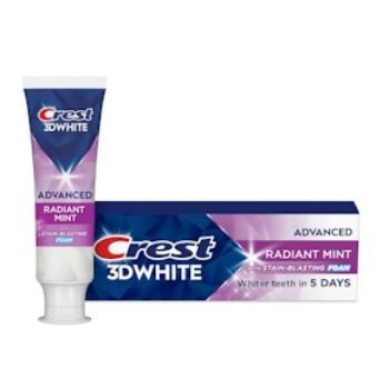 1 Crest 3D White Advanced Toothpaste, 2.4 oz, $3.97 at Walmart