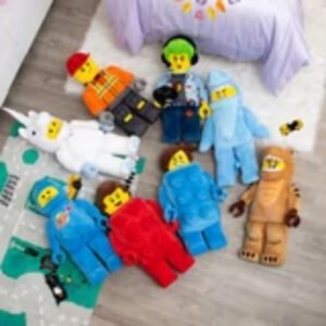 LEGO minifigure character pillows