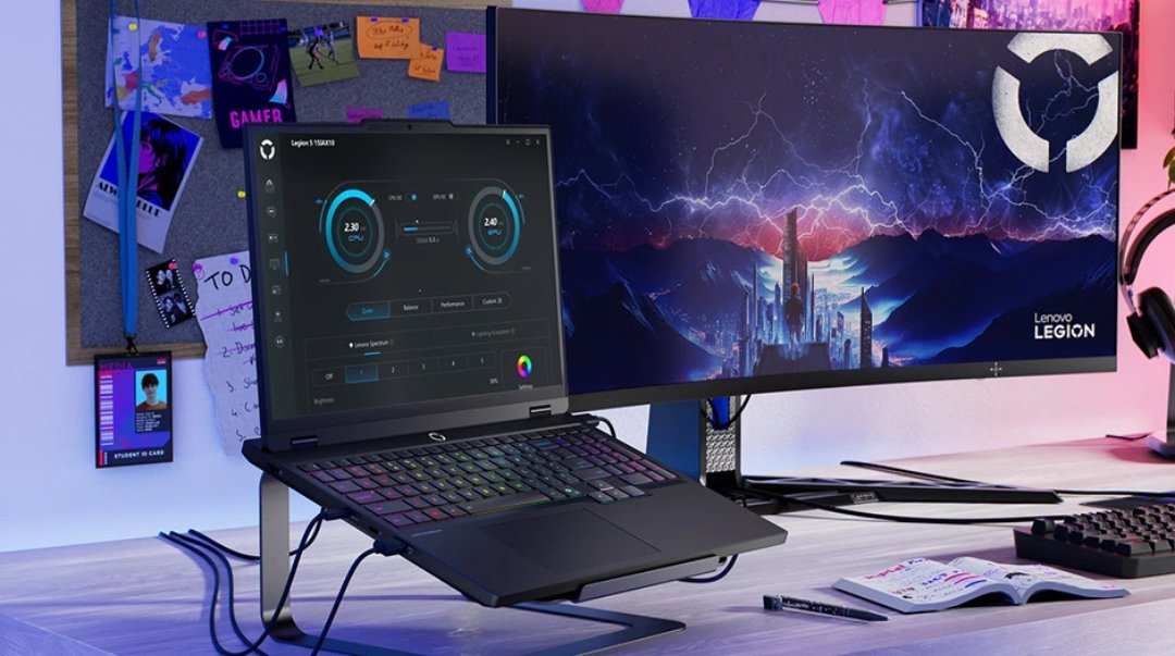 Lenovo Legion 5i Gen 10 lifestyle desk setup