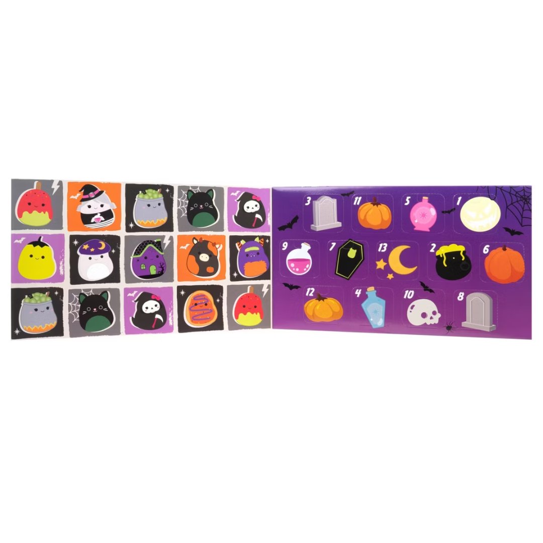 Micromallows Halloween countdown calendar interior doors panel