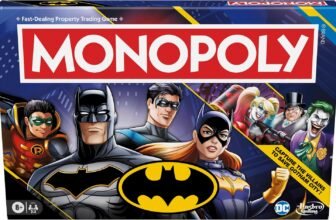 Monopoly Batman Edition board game box, Amazon exclusive