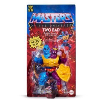 MOTU Origins Two-Bad retail blister packaging New for 26 with shield and mini comic