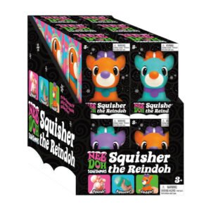 NeeDoh Squisher the Reindoh counter display box of blind-color reindeer