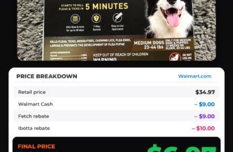 NEXTSTAR Flea & Tick 3-Month Supply — $6.97 After Walmart Cash, Fetch & Ibotta