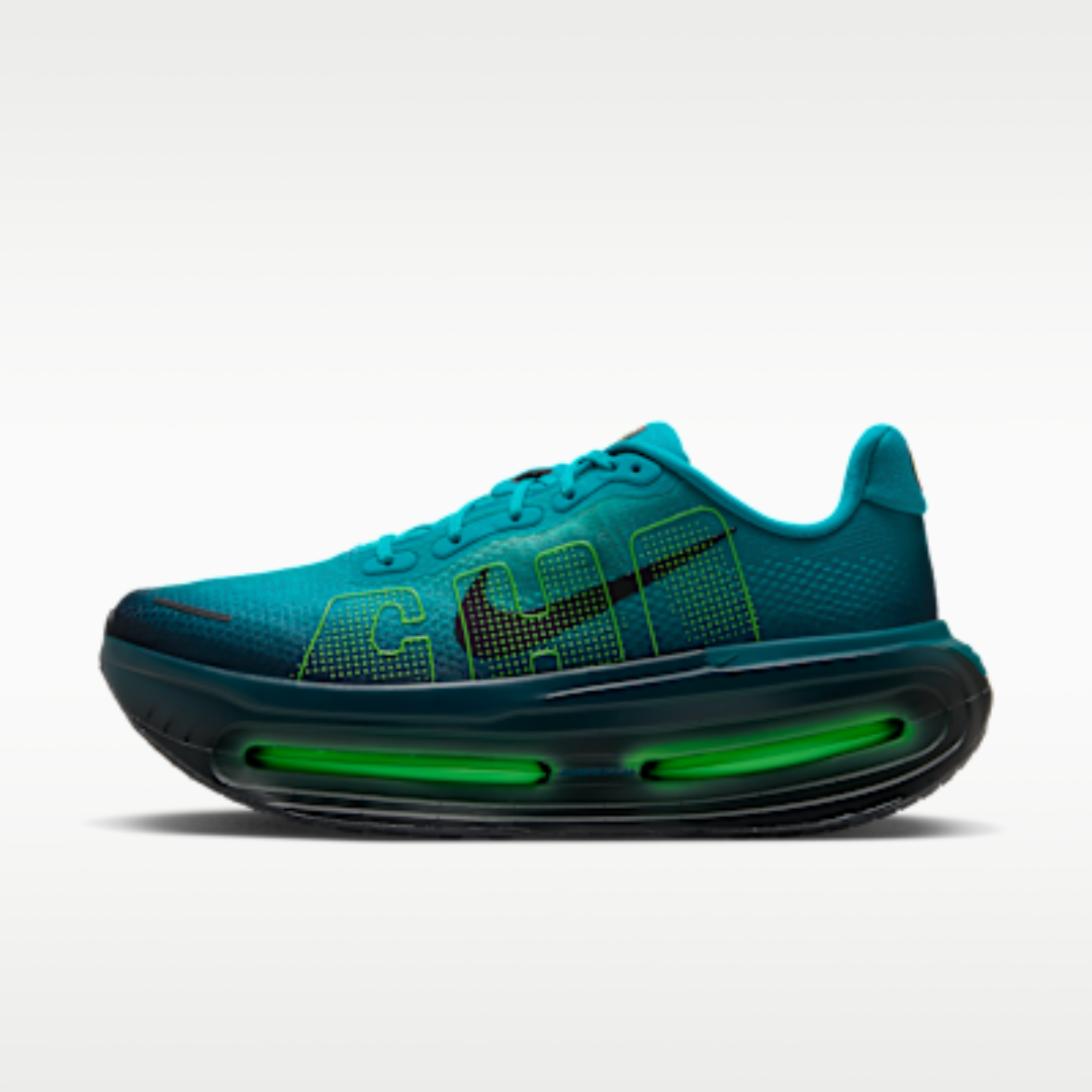 Nike Vomero Premium side profile with CHI graphic and volt Air Zoom units