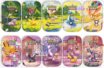 Pokémon TCG 30th Celebration Mini Tins, 10 designs