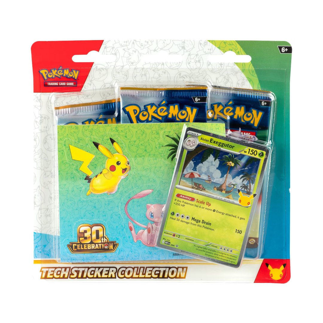 Pokemon TCG 30th Celebration Tech Sticker Collection