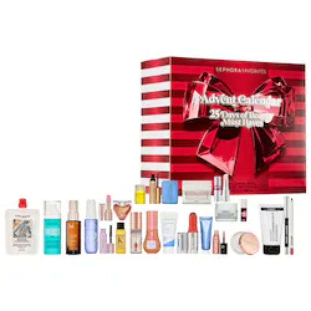 Sephora Favorites Advent Calendar product lineup - 25 beauty must-haves