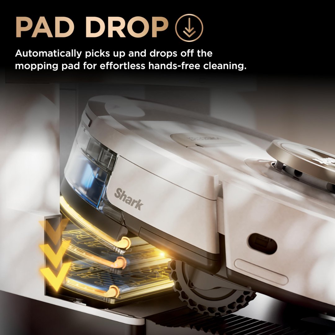 Shark PowerDetect pad drop and AutoLift for mixed floors