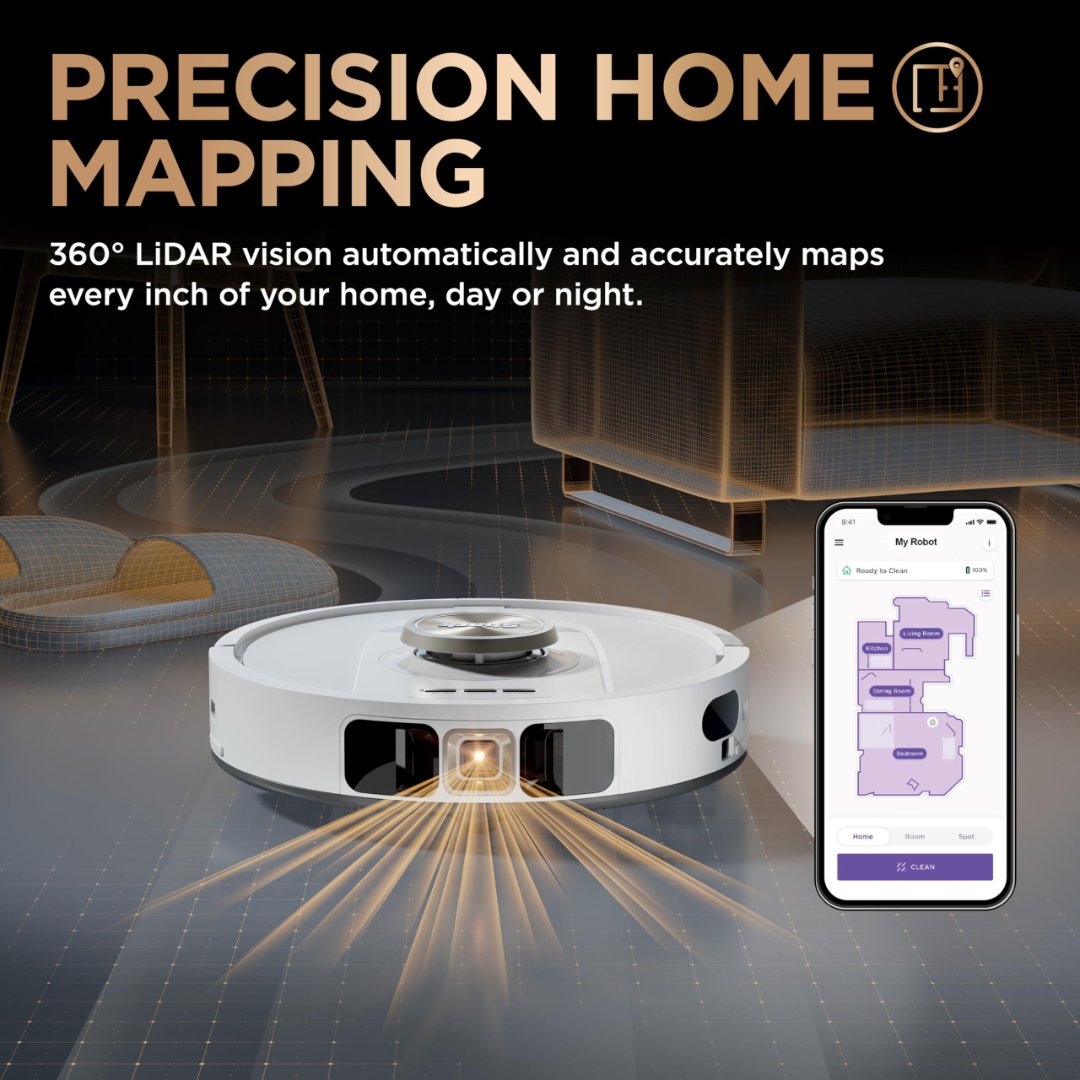 Shark PowerDetect LiDAR precision home mapping