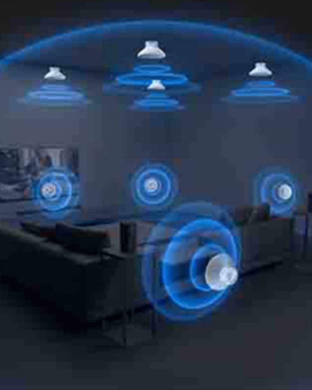 Sony BRAVIA 8 II spatial audio sound waves graphic