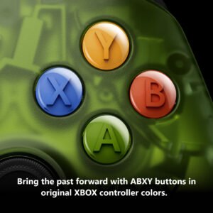 Xbox X25 controller ABXY buttons in original Xbox colors