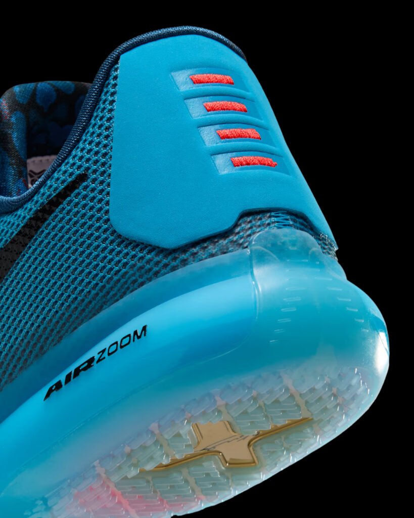 Kobe 10 Protro Blue Lagoon heel and outsole detail