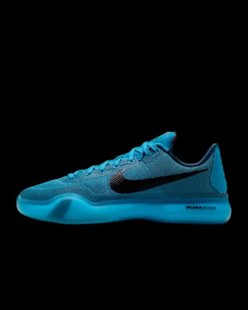 Kobe 10 Protro Blue Lagoon side view with Air Zoom midsole