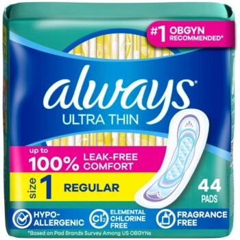 Always Ultra Thin Pads Size 1 Regular Absorbency Unscented - 44ct at Target