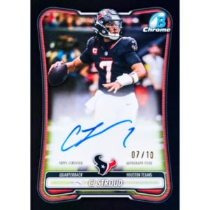 2026 Bowman Chrome CJ Stroud autograph numbered to 10