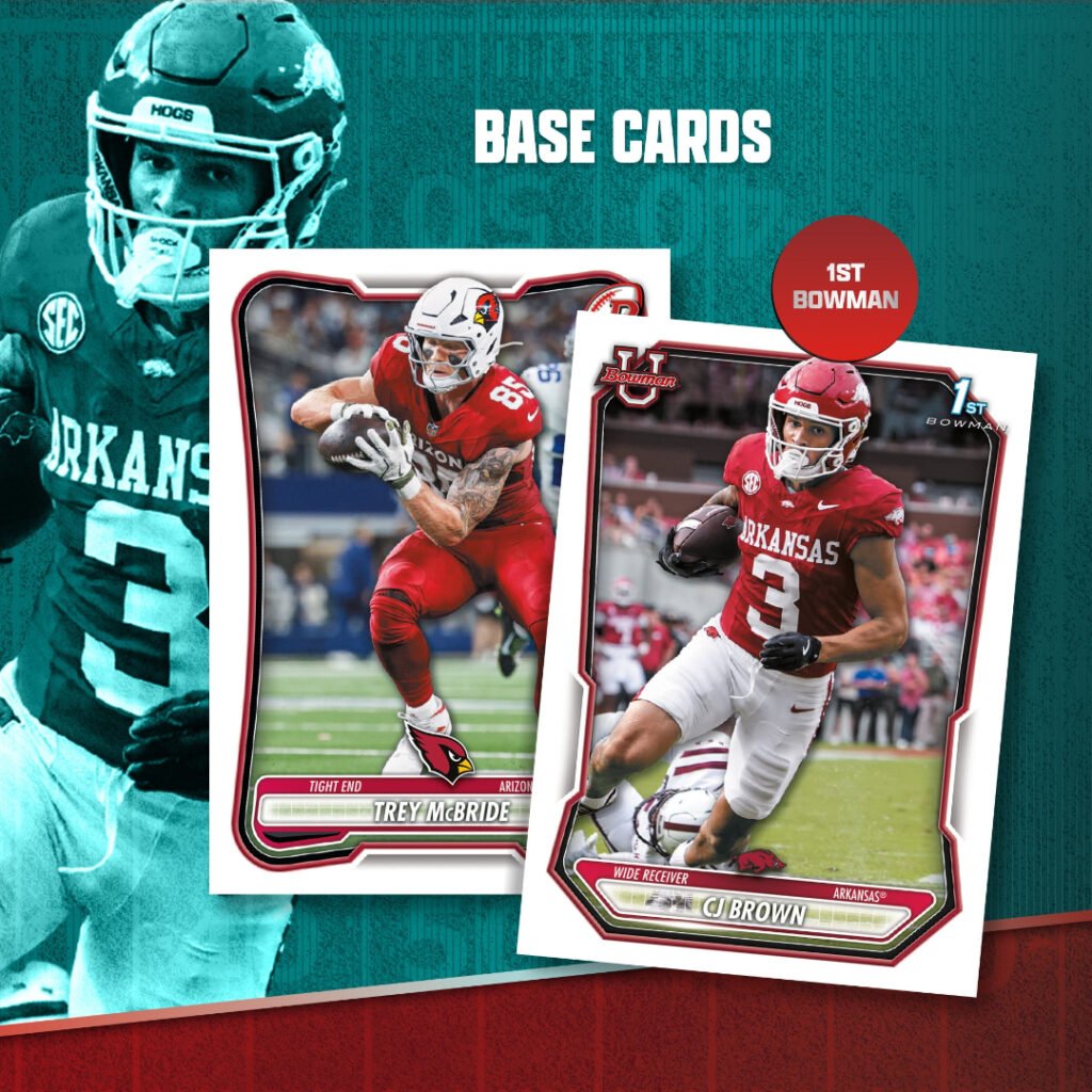 2026 Bowman Football base cards including 1st Bowman