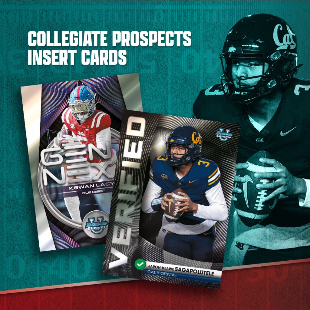 2026 Bowman Football collegiate prospects insert cards