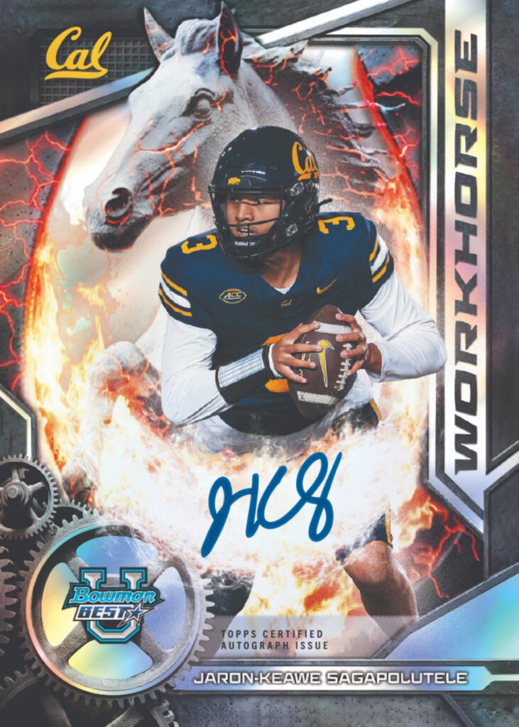 2026 Bowman U Best Jaron-Keawe Sagapolutele Cal Workhorse autograph