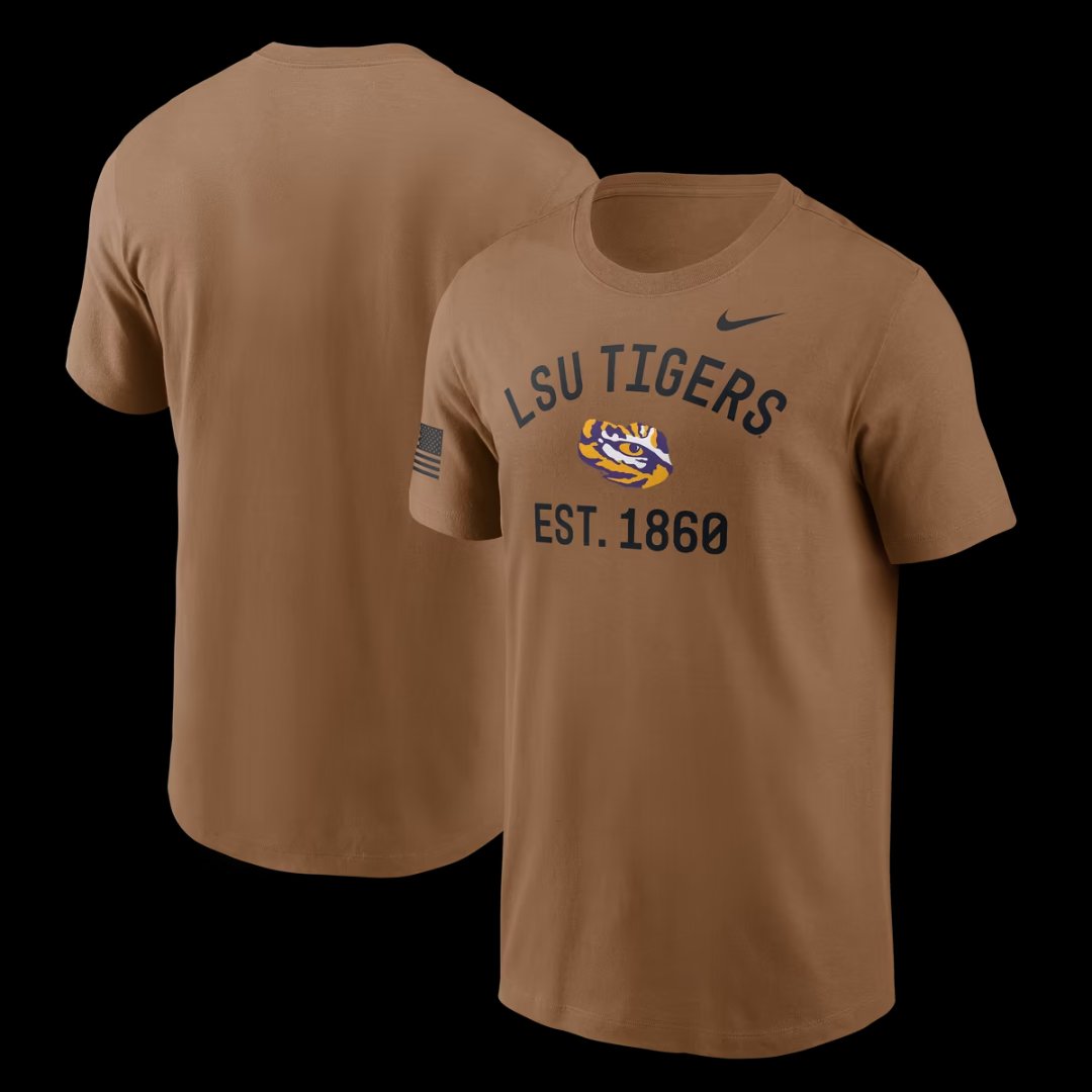 LSU Tigers Nike brown tee