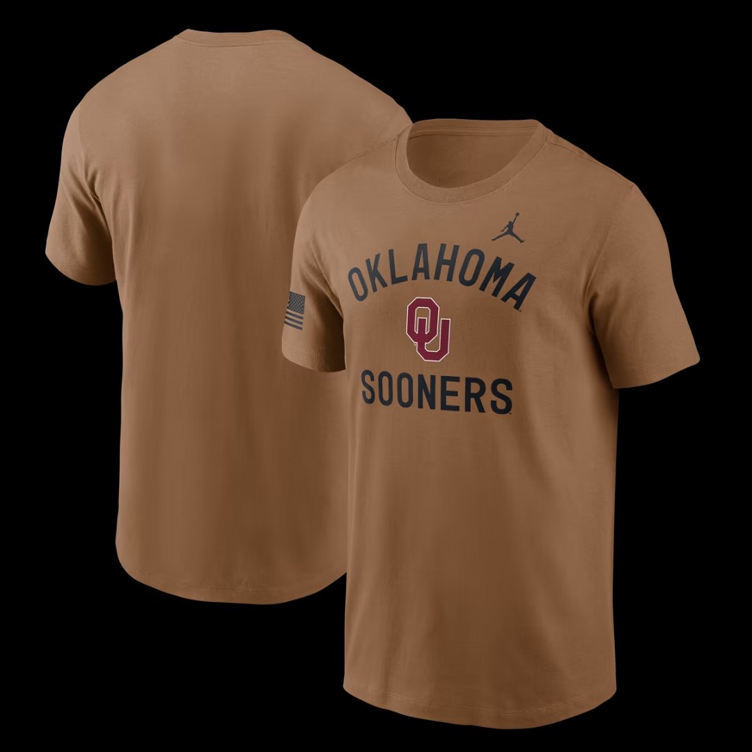 Oklahoma Sooners Jordan Brand brown tee