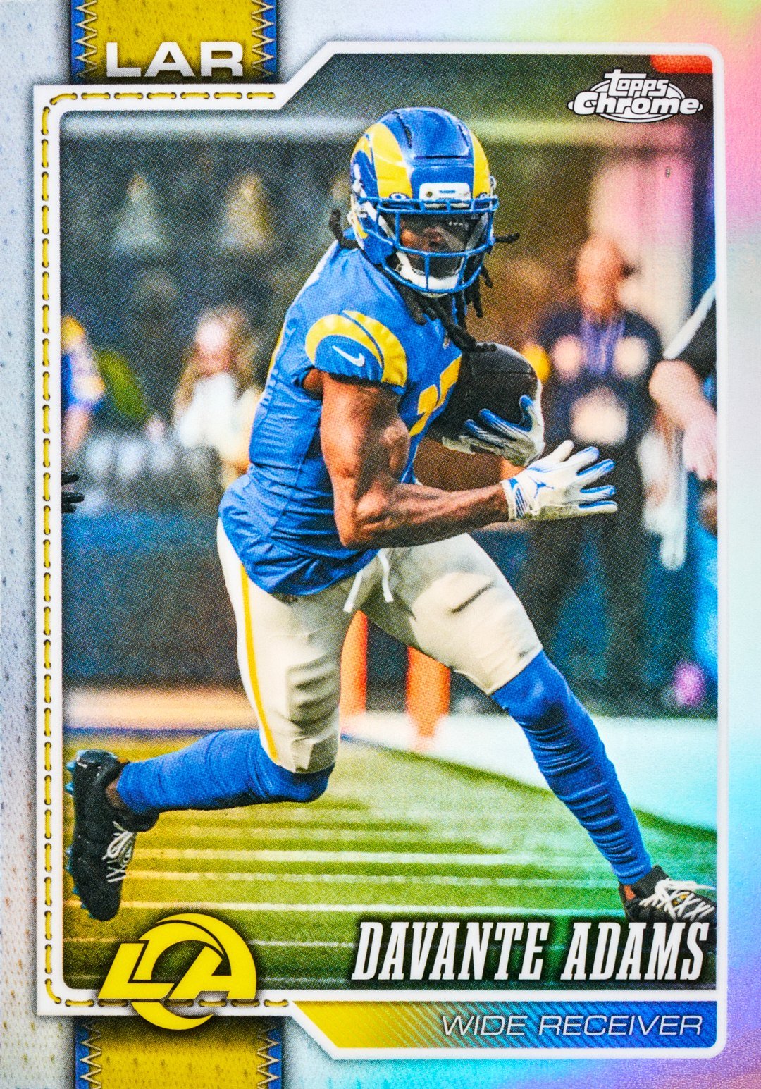 2026 Topps Chrome Football Davante Adams Rams refractor card