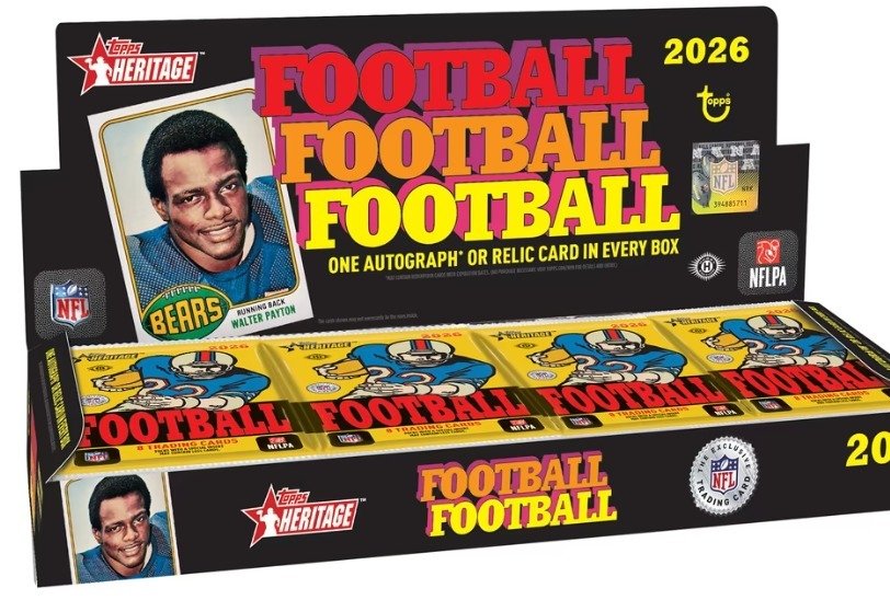 2026 Topps Heritage Football hobby box