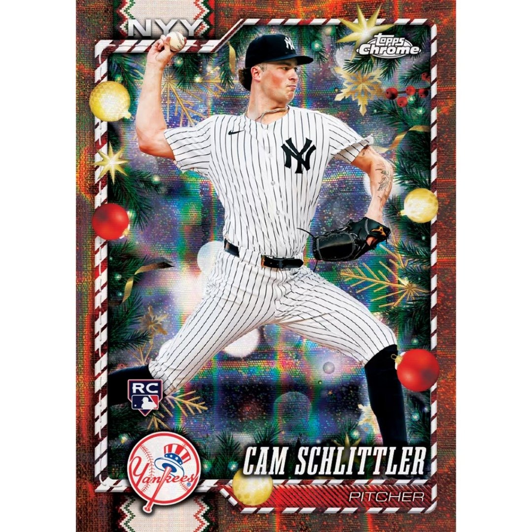 Cam Schlittler rookie 2026 Topps Holiday card