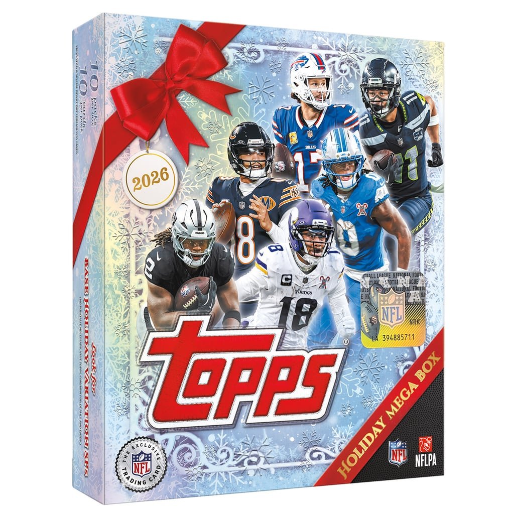 2026 Topps Holiday Football Factory Sealed Mega Box