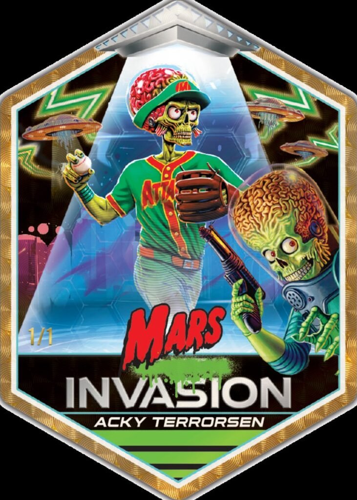 2026 Topps Mars Attacks Christmas – Mars Invasion: Acky Terrorsen card