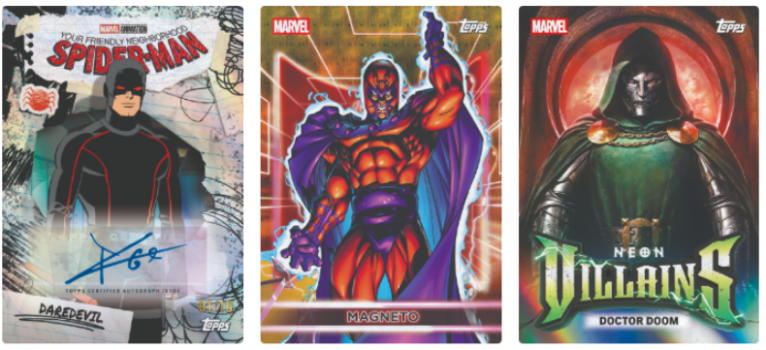 2026 Topps Neon Marvel sample cards