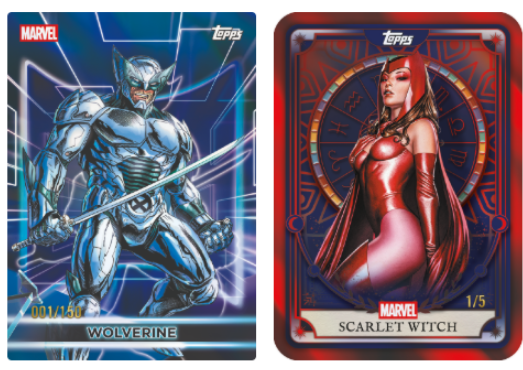 2026 Topps Neon Marvel sample cards