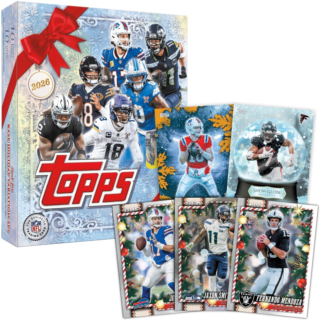 2026 Topps NFL Holiday Football Mega Box