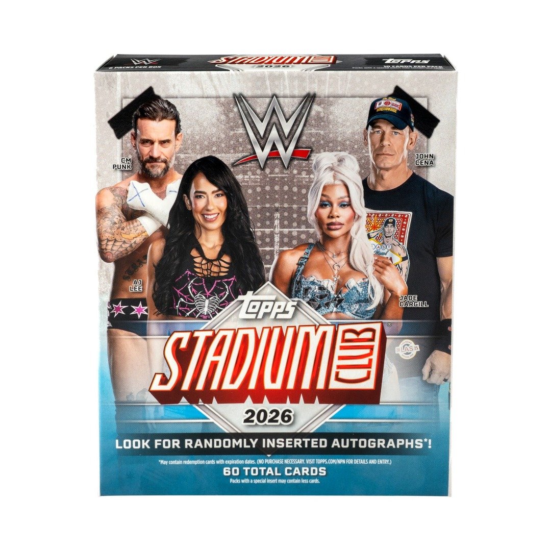 2026 Topps Stadium Club WWE Mega Box front