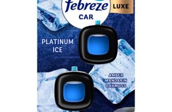 Febreze Car Air Freshener Vent Clip - Platinum Ice Scent - 0.14 fl oz/2pk at Target