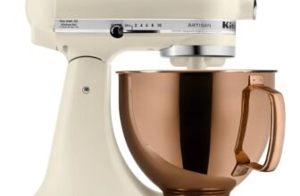 KitchenAid 5qt 10-Speed Stand Mixer with Copper Bowl Fresh Linen - Hearth & Hand™ with Magnolia: Metal, 325W, 22.8 lbs at Target