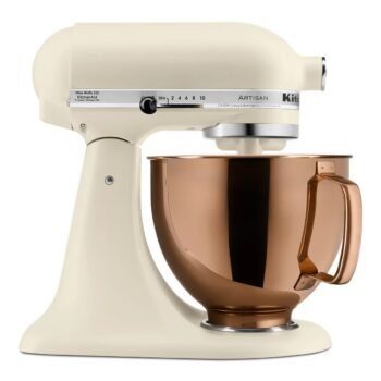 KitchenAid 5qt 10-Speed Stand Mixer with Copper Bowl Fresh Linen - Hearth & Hand™ with Magnolia: Metal, 325W, 22.8 lbs at Target