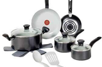 T-Fal 12pc Simply Cook Ceramic Cookware Set Black at Target